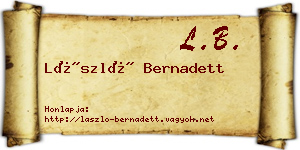 László Bernadett névjegykártya